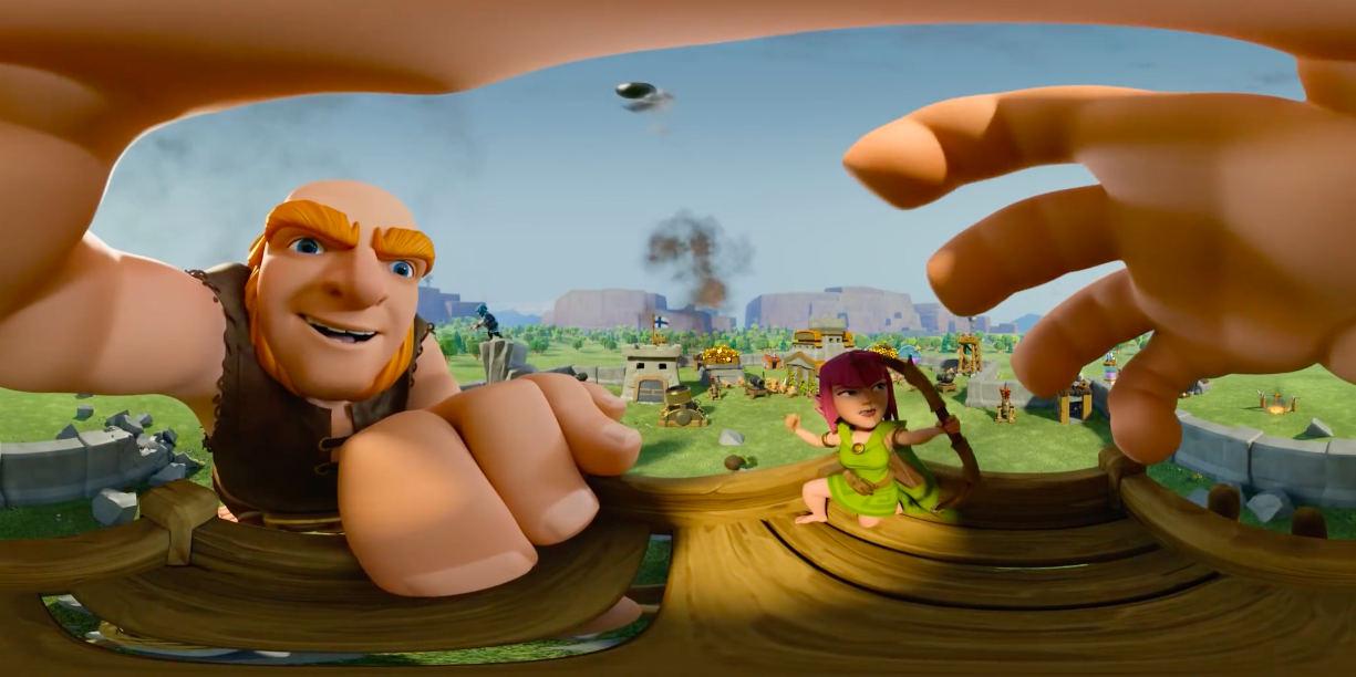 clash of clans vr ad